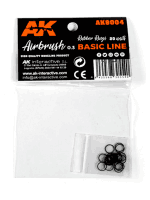 Těsnění AK Airbrush - gumové těsnění (20ks)