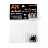 Těsnění AK Airbrush - gumové těsnění (20ks) - AK-Interactive