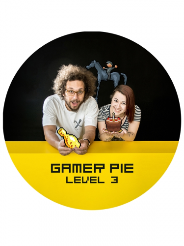Přívěšek s otvírákem Gamer Pie - Level 3 (56mm)