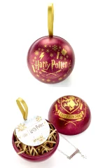 Vánoční ozdoba Harry Potter- Gryffindor (s přívěškem uvnitř)
