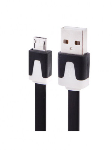 Micro USB plochý kabel 2m (PC)