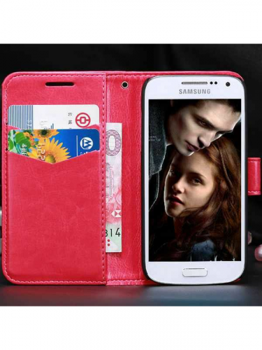 pouzdro (Samsung Galaxy S4 mini) - červené (PC)