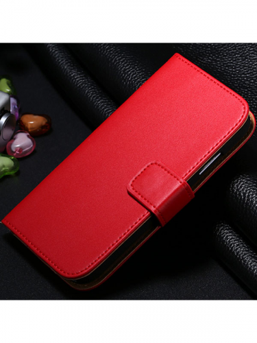 pouzdro (Samsung Galaxy S4 mini) - červeno-hnědé (PC)