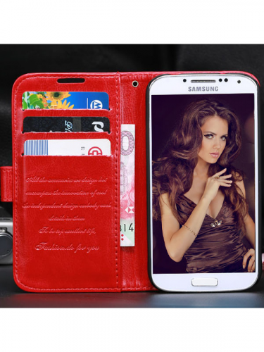 pouzdro Fashion (Samsung Galaxy S4) - červené (PC)