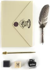 Dárkový set Harry Potter - Calligraphy Stationery Set (pero s brkem, propiska, zápisník, inkoust, razítko) - Psací
