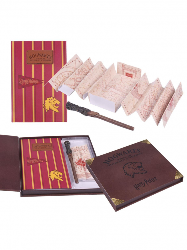 Dárkový set Harry Potter - Marauder Map (zápisník, propiska, mapa)