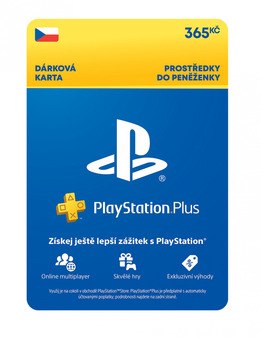PlayStation Plus Extra - Kredit 365 Kč (1M členství) (PS5)