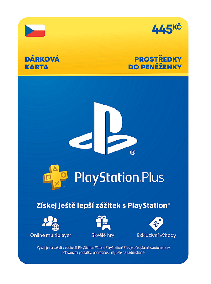 PlayStation Plus Premium - Kredit 445 Kč (1M členství) (PS DIGITAL) (PS5)