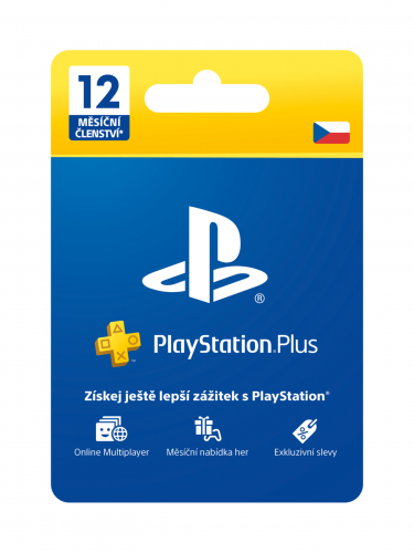 PlayStation Plus Essential 12 měsíců – Dárková karta [pro CZ účty] (PS4)