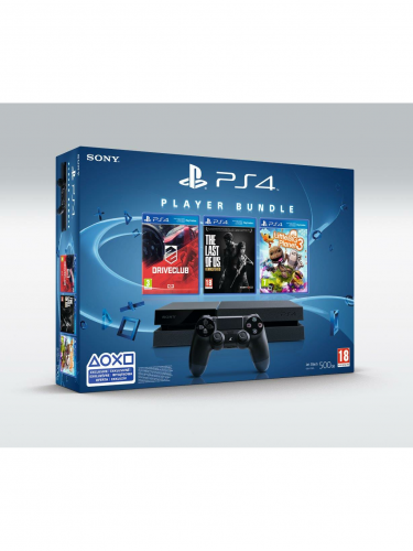 Konzole PlayStation 4 - 500 GB + 3 hry (PS4)