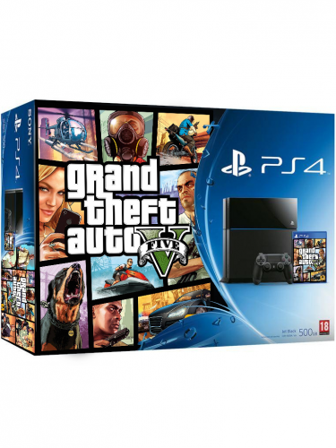 Konzole PlayStation 4 500 GB + Grand Theft Auto V (PS4)