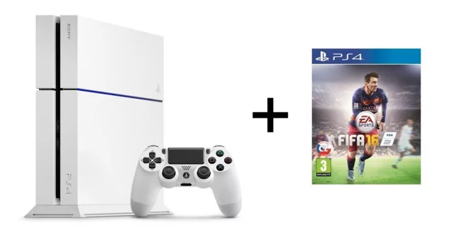 Konzole PlayStation 4 - 500GB Bílá + FIFA 16