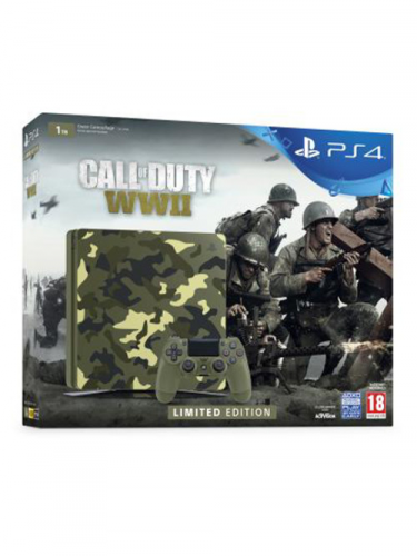Konzole PlayStation 4 Slim 1TB Cammo + Call of Duty: WWII (PS4)