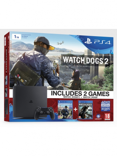 Konzole PlayStation 4 Slim 1TB + Watch Dogs 2 + Watch Dogs (PS4)