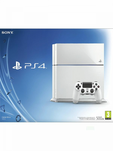 STARÁ Konzole PlayStation 4 500GB - Glacier White (PS4)