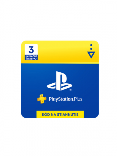 PlayStation Plus 3 měsíce – Dárková karta [pro SK účty] (PS DIGITAL) (PS4)