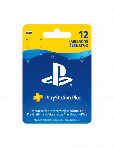PlayStation Plus Essential 12 měsíců – Dárková karta [pro SK účty] (PS4)