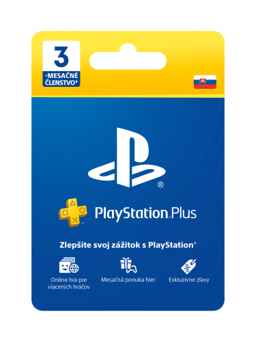 PlayStation Plus Essential 3 měsíce – Dárková karta [pro SK účty] (PS4)