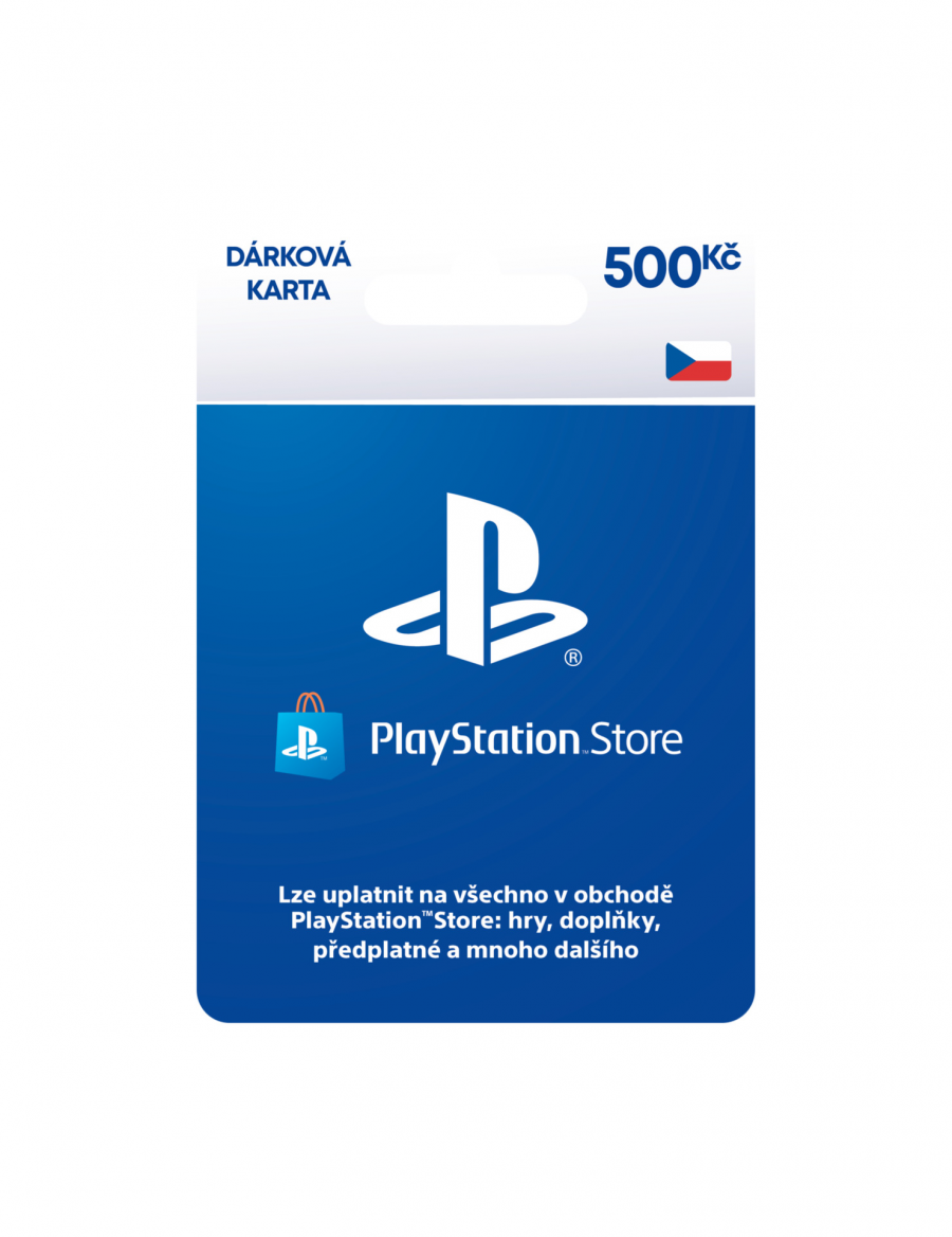 Sony PlayStation Store – Dárková karta 500 Kč