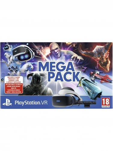 PlayStation VR v2 + kamera + 5 her - Mega Pack (PS4)