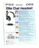 PS4 Chat headset - drátové sluchátko s mikrofonem - komfortní (ORB)