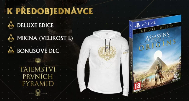 Assassins Creed: Origins - Deluxe Edition + Mikina (PS4)