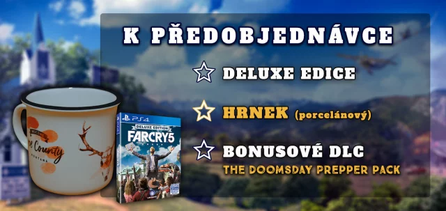 Far Cry 5 - Deluxe Edition + Hrnek (PS4)