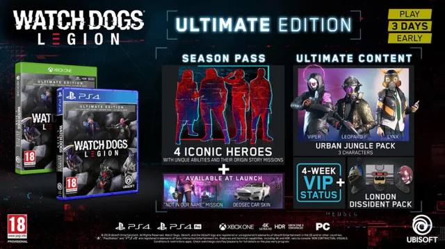 Watch Dogs: Legion - Ultimate Edition + Figurka Resistant of London (PS4)