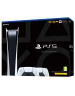 Konzole PlayStation 5 825 GB - Bílá (Digital Edition) + 2x DualSense bílý