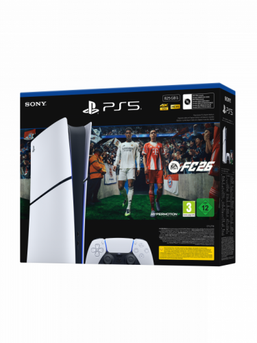 Konzole PlayStation 5 825 GB - Bílá (Digital Edition) + EA SPORTS FC 26 (hra zdarma) (PS5)