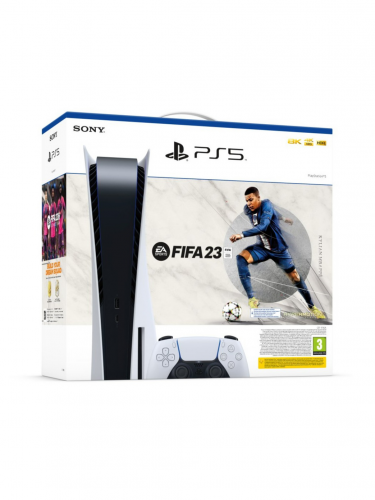 Konzole PlayStation 5 825 GB - Bílá + FIFA 23 (PS5)
