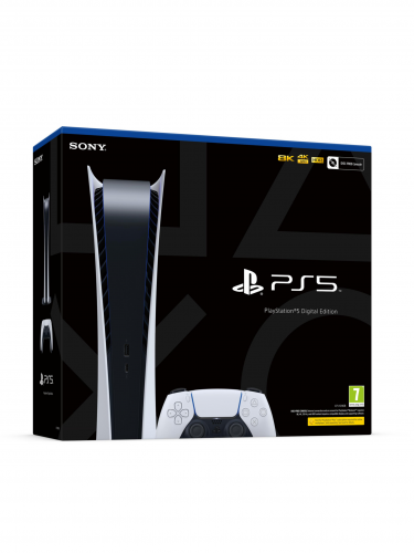 Konzole PlayStation 5 825 GB - Bílá (Digital Edition) + ovladač dle výběru (PS5)
