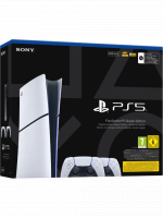 Konzole PlayStation 5 Slim 825 GB - Bílá + 2x DualSense (Digital Edition)