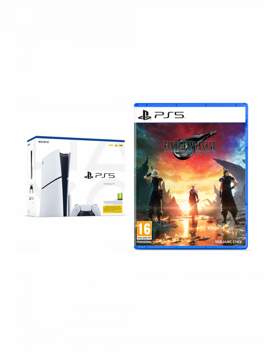 Sony Výhodný set konzole PlayStation 5 (Slim) 1 TB - Bílá + Final Fantasy VII Rebirth