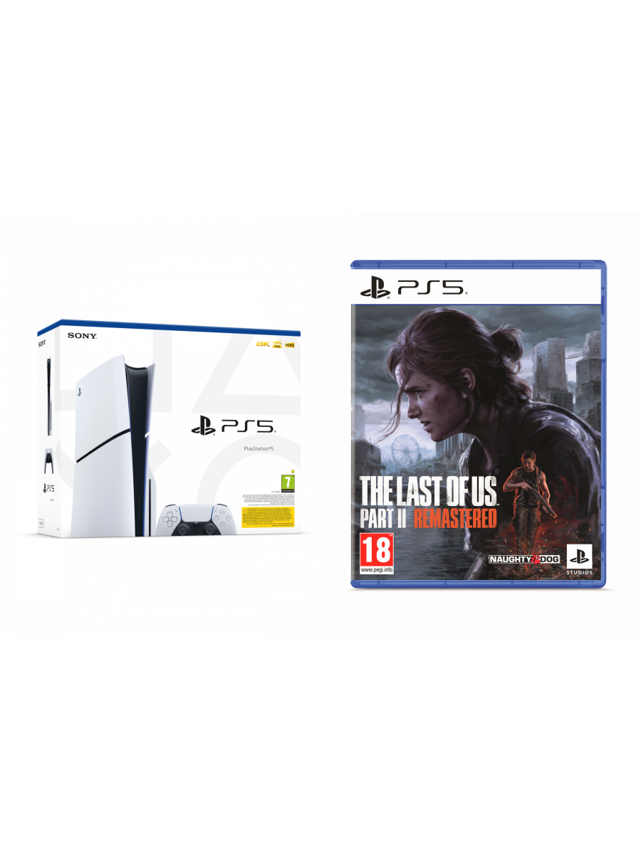 Sony Výhodný set konzole PlayStation 5 (Slim) 1 TB - Bílá + The Last of Us Part II Remastered