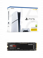 Výhodný set PlayStation - Konzole PlayStation 5 (Slim) 1 TB - Bílá + SSD disk Samsung SSD 990 PRO 2TB s chladičem (PS5)