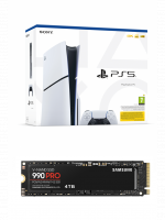 Výhodný set PlayStation - Konzole PlayStation 5 (Slim) 1 TB - Bílá + SSD disk Samsung SSD 990 PRO 4TB s chladičem