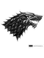 Puzzle Game of Thrones - Metallic Sigil Stark (dřevěné)