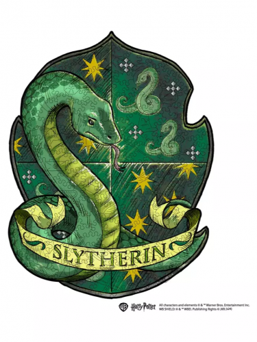 Puzzle Harry Potter - Slytherin Crest (dřevěné)