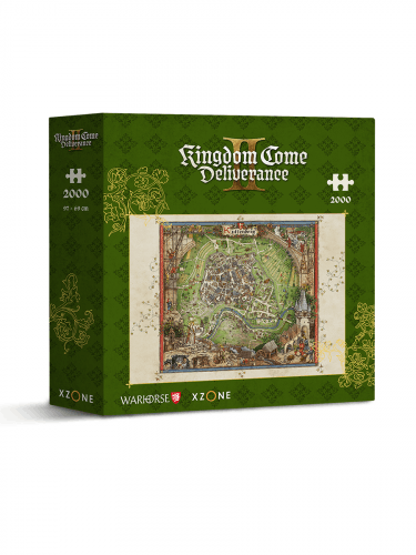 Puzzle Kingdom Come: Deliverance II - Mapa Kutné Hory (2000 dílků)
