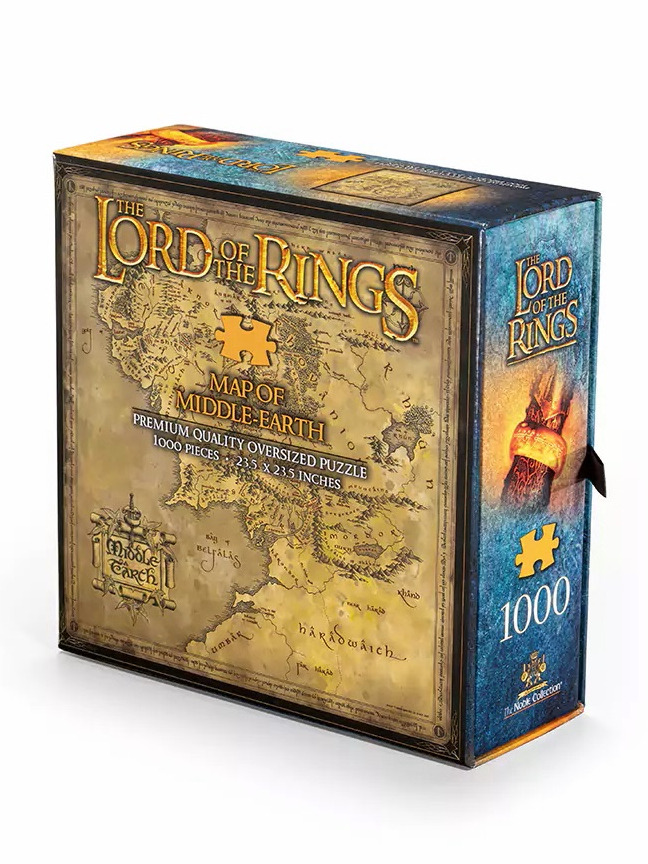 Noble Collection Puzzle Lord of the Rings - Middle Earth Map