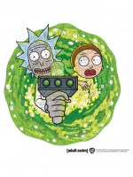 Puzzle Rick & Morty - Portal (dřevěné)