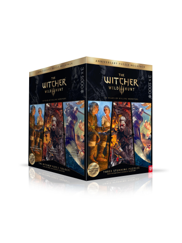 Puzzle Zaklínač - The Witcher 3: Wild Hunt 10 Years of Killing Monsters Puzzle Trilogy