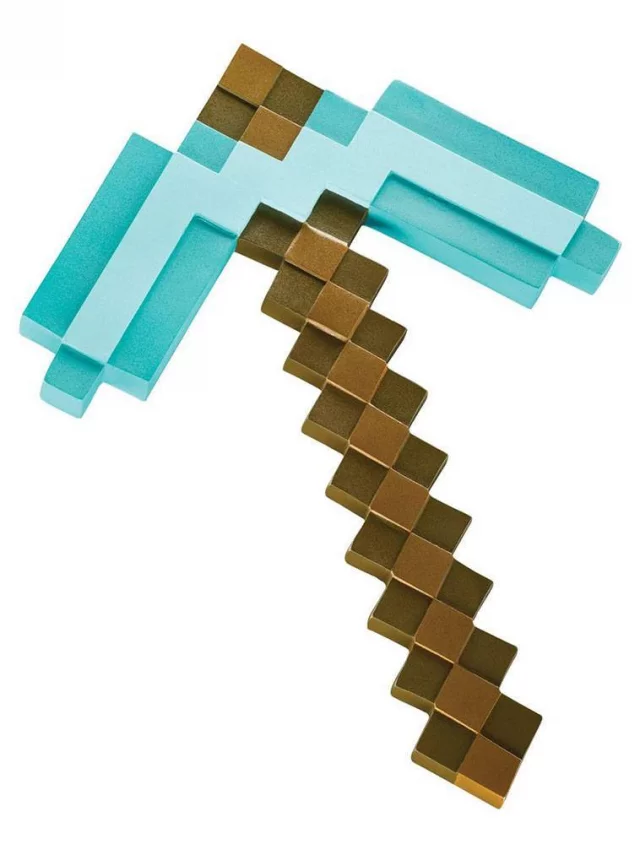 Výhodný set Minecraft Weapon - Diamond Pickaxe, Enchanted Sword