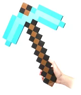 Replika zbraně Minecraft - Diamond Pickaxe (52 cm)