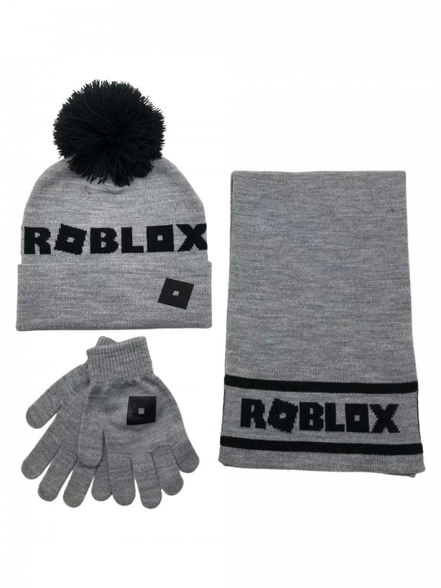 Bioworld Čepice s rukavicemi a šálou dětské Roblox - Logo