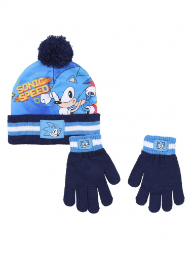 Čepice s rukavicemi dětské Sonic: The Hedgehog