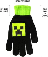 Rukavice dětské Minecraft - Creeper
