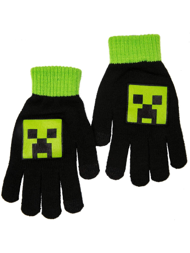 Rukavice dětské Minecraft - Creeper