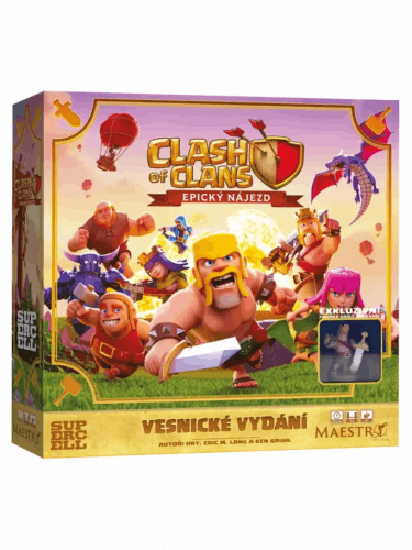 Desková hra Clash of Clans: Epický nájezd - Vesnické vydání